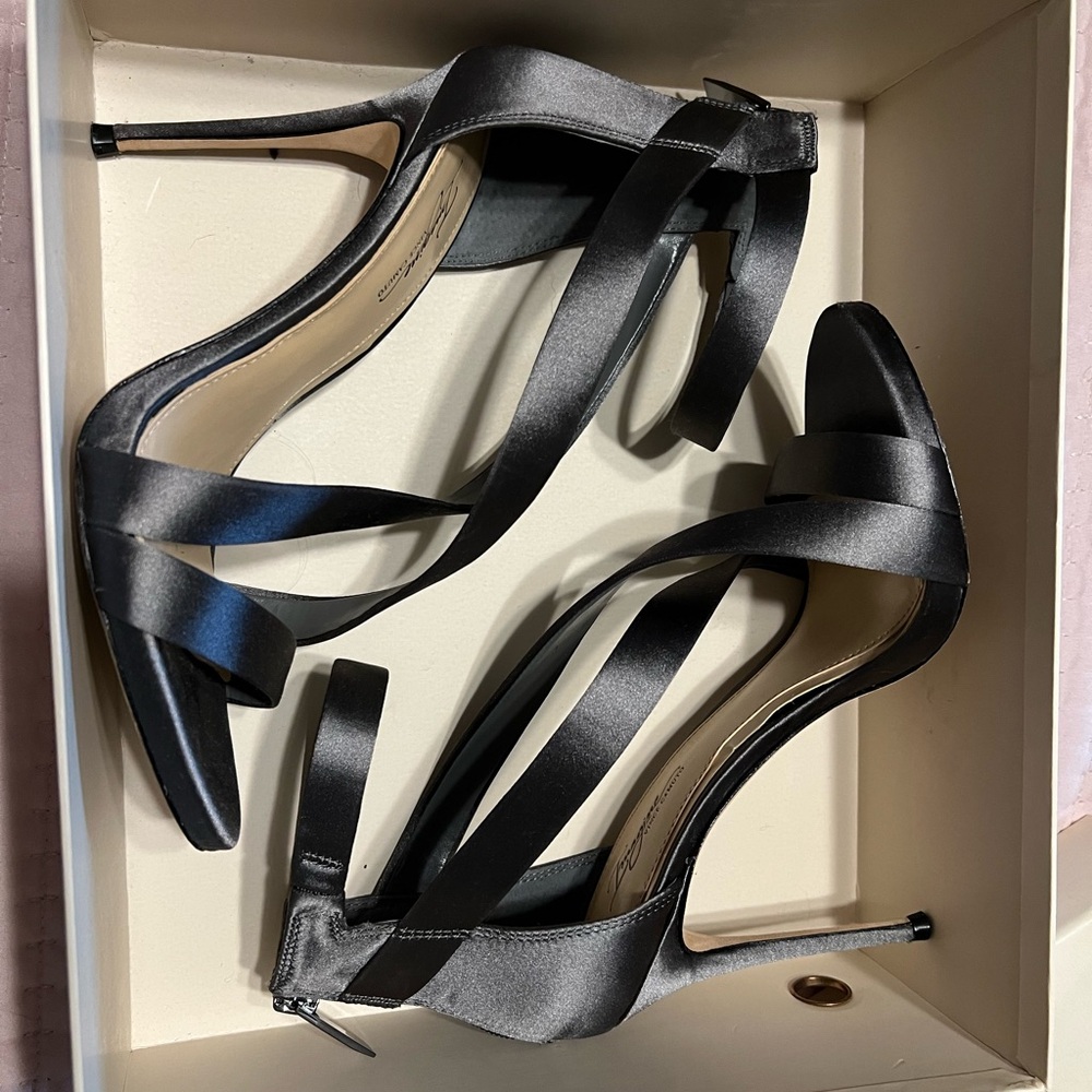 Grey heels size 8